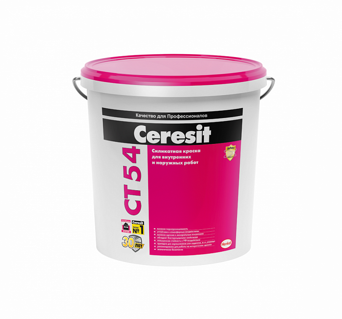 Ceresit краска СТ 54/15л силикатная водно-дисперсионная база