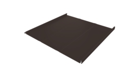 Фальц двойной стоячий Line Grand Line 0,45 Drap с пленкой на замках RR 32 темно-коричневый