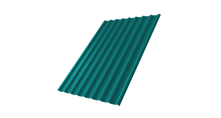 Профнастил С20R 0.45 PE RAL 5021 водная синь