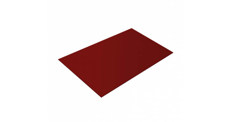 Плоский лист 0,45 Drap с пленкой RAL 3011 коричнево-красный