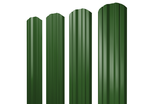 Штакетник Twin фигурный 0,45 PE RAL 6002 лиственно-зеленый
