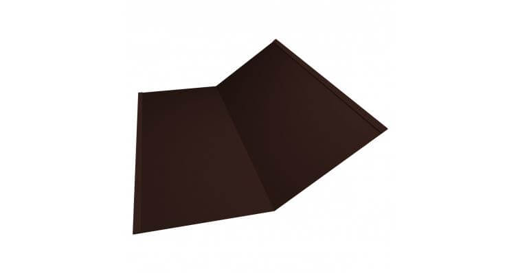 Планка ендовы нижней 300x300 GreenCoat Pural Matt RR 887 шоколадно-коричневый