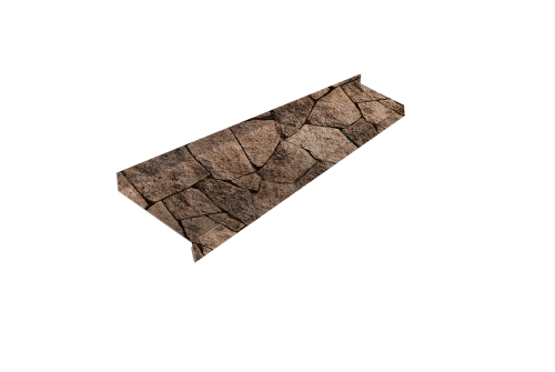 Отлив простой 100 0,45 Print Elite King Stone TwinColor (2м)