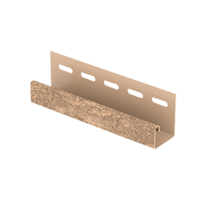 Планка J-trim Стоун-хаус Кирпич Бежевый