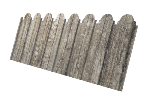Профнастил С10B фигурный 0,45 Print Elite с пленкой Nordic Wood TwinColor