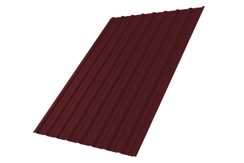 Профнастил С10A 0,45 PE RAL 3005 красное вино