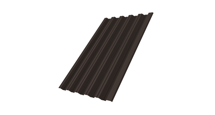 Профнастил HC35R 0,5 Satin Matt TX RR 32 темно-коричневый
