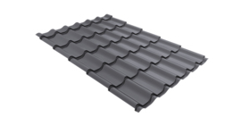 Металлочерепица классик Grand Line 0,45 PE RAL 7004 сигнальный серый