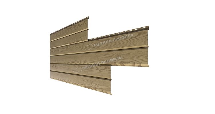 Сайдинг Металл Профиль Lбрус-XL-Н-14х335 (ECOSTEEL_MA-01-Сосна-0.5)