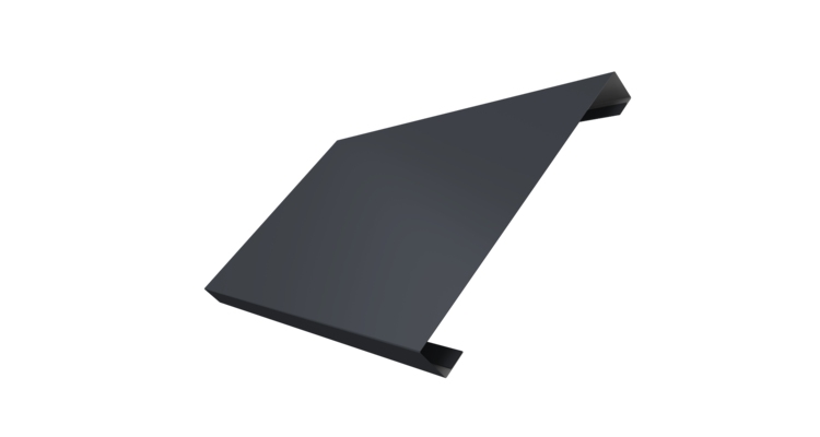 Ламель лицевая 200 забора жалюзи Texas 0.45 PE с пленкой RAL 7024 мокрый асфальт