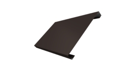 Ламель лицевая 200 забора жалюзи Texas 0.45 PE с пленкой RR 32 темно-коричневый