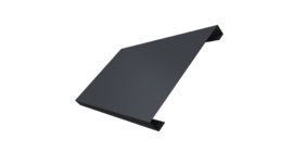 Ламель лицевая 200 забора жалюзи Texas 0.45 PE-Double с пленкой RAL 7024 мокрый асфальт