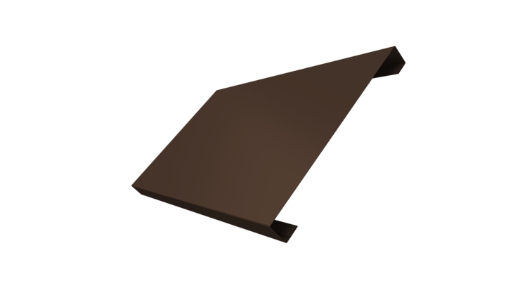 Ламель лицевая 200 забора жалюзи Texas 0.45 PE-Double с пленкой RAL 8017 шоколад