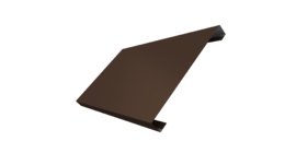 Ламель лицевая 200 забора жалюзи Texas 0.5 PurPro Matt 275 с пленкой RAL 8017 шоколад