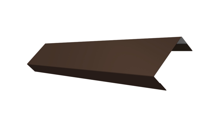 Ламель лицевая 50 забора жалюзи Texas 0.45 Drap с пленкой RAL 8017 шоколад