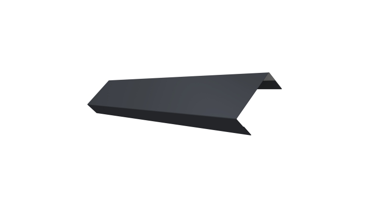 Ламель лицевая 50 забора жалюзи Texas 0.45 Drap ST с пленкой RAL 7024 мокрый асфальт