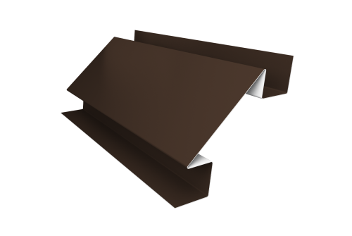 Планка угла внутреннего сложного Экобрус Grand Line 0,5 Satin Matt RAL 8017 шоколад (2м)