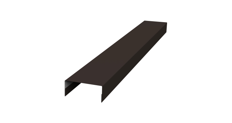 Крышка 30х15 жалюзи Texas 0,45 Drap-double TX RR 32 темно-коричневый (3м)