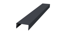 Крышка 30х20 жалюзи Texas 0,45 Drap TX RAL 7024 мокрый асфальт (3м)