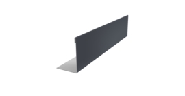 Нащельник 150 Texas 25х35 0,45 PE RAL 7024 мокрый асфальт (L1,5)