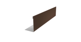 Нащельник 125 Texas 25х35 0,45 Drap TR RAL 8017 шоколад (L2,0)