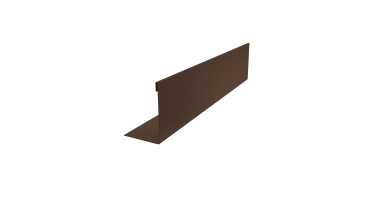 Нащельник 125 Texas 25х35 0,5 Velur X RAL 8017 шоколад (L2,0)