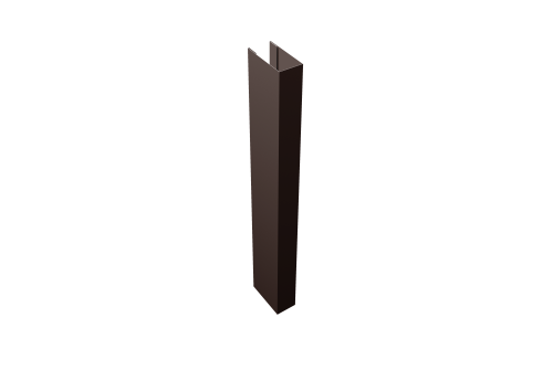 Стойка Texas для калиток и ворот 0,45 PE-Double RAL 8017 шоколад (3м)