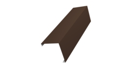 Декоративная накладка на столб универсальная угловая 60х60 для забора жалюзи 0,45 Drap TR RAL 8017 шоколад (3м)