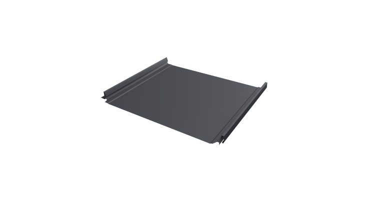 Кликфальц Pro Grand Line 0,45 Drap TX с пленкой на замках RAL 7024 мокрый асфальт