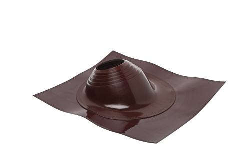 Проходной элемент MF угловой №2 (180-280мм) +240 силиконовый (металлический окрашенный фланец) коричневый