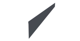 Ламель забора жалюзи Palermo стартовая/финишная для калиток и ворот 0,5 Drap TX RAL 7024 мокрый асфальт