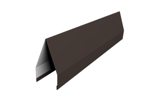 Ламель забора жалюзи Tokyo 0,5 Rooftop Бархат RR 32 темно-коричневый