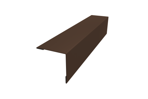 Планка завершающая 50х50 жалюзи Milan 0,5 Satin RAL 8017 шоколад (2,5м)