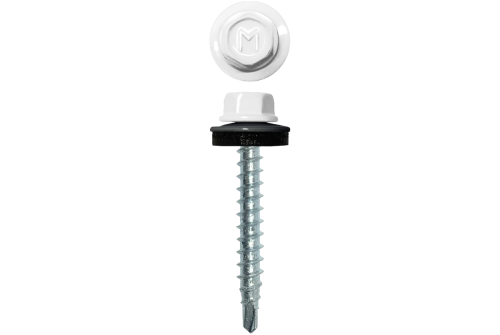 Саморез кровельный Daxmer 4,8х29 RAL 9003 (250) сверло №1