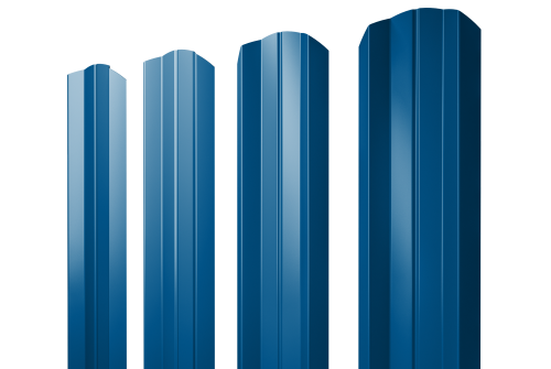 Штакетник М-образный А фигурный 0.4 PE RAL 5005 сигнальный синий